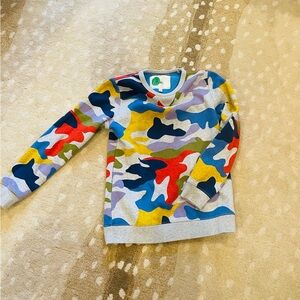 Boys Boden Multicolor Camo Sweatshirt
